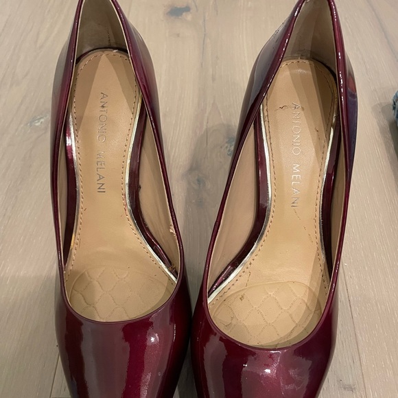 Red wine Antonio Melani heel size 6 - Picture 7 of 9